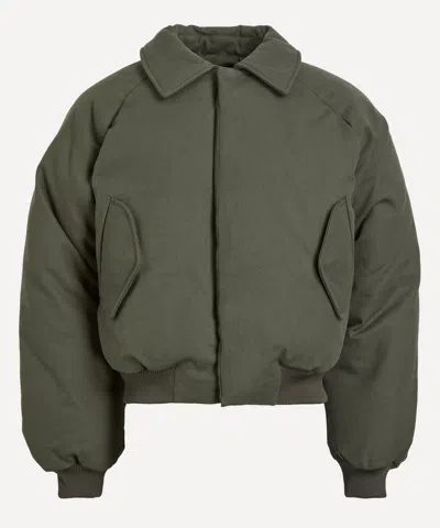Seventh Mens Canvas Aero Coat In Green