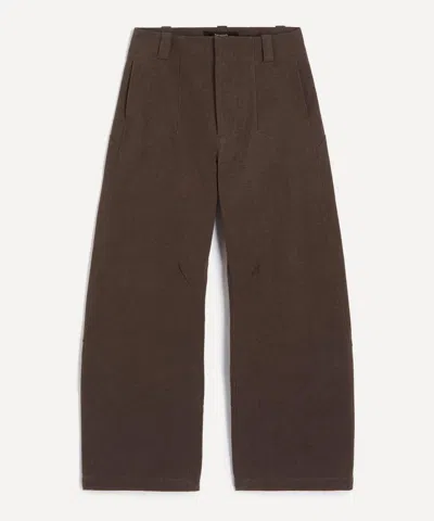 Seventh Mens Canvas Workwear Trousers In Brown