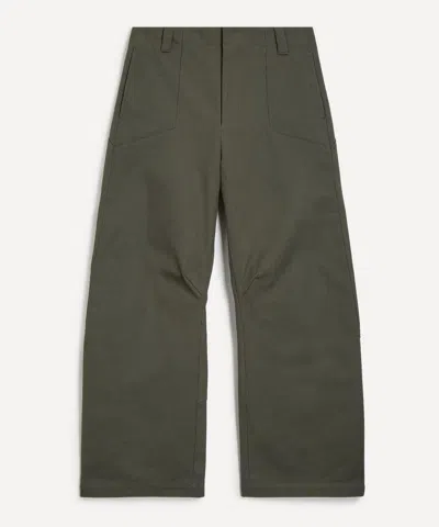 Seventh Mens Canvas Workwear Trousers In Brown