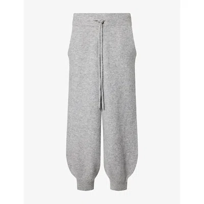 Seventh Mens  Alpaca Wool-blend Knit Cuff Trousers In Gray