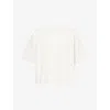 Seventh Mens Flat White Box-cut Crewneck Cotton T-shirt In White