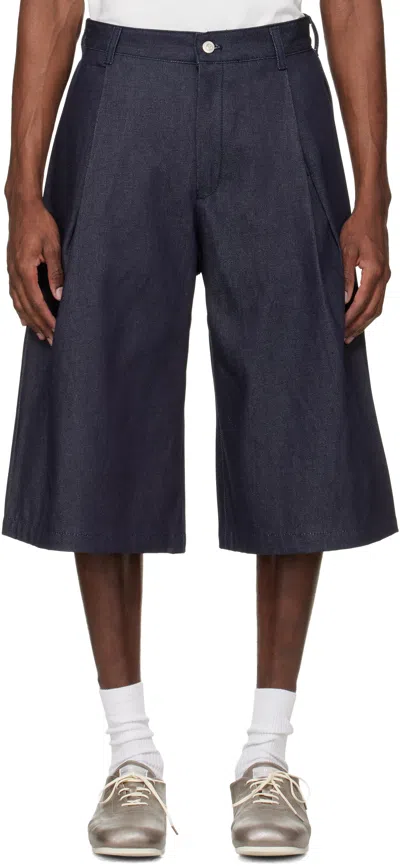 Seventh Navy 440 Bermuda Denim Shorts In Blue