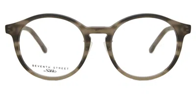 Seventh Street 7a009/f Asian Fit Pf3 Men's Glasses Green Size 47 - Free Lenses - Blue Light Block Available In Striped Green