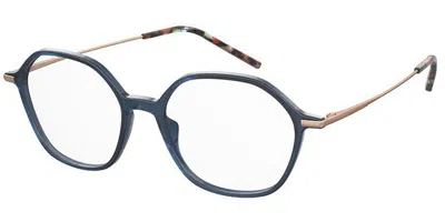 Seventh Street 7a562 Pjp Women's Glasses Blue Size 51 - Free Lenses - Blue Light Block Available In Transparent Blue