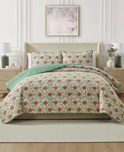 Seventh Studio Ezza Floral 2-pc. Quilt Set, Twin In White