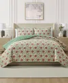Seventh Studio Ezza Floral 3-pc. Quilt Set, King In Brown