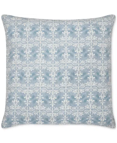 Seventh Studio Gloria Chenille Decorative Pillow, 18" X 18" In Blue