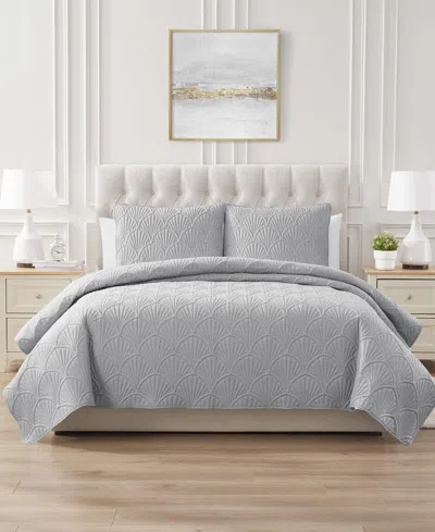 Seventh Studio Seashell Quilted 2-pc. Quilt Set, Twin In Grey