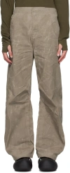 SEVENTH TAUPE BOW TECH PANTS