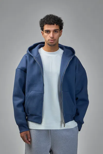 Seventh V2 Zipped Hoodie In Blue