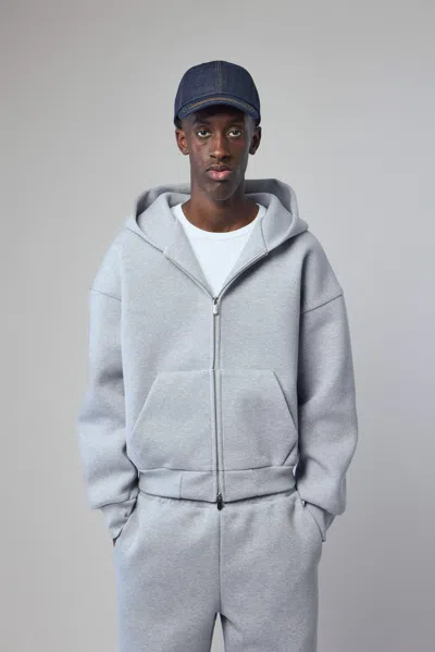 Seventh V2 Zipped Hoodie In Grey