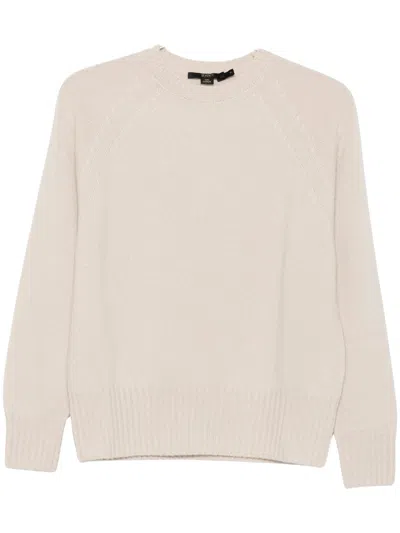 Seventy 100% Cashmere Crewneck Sweater In White
