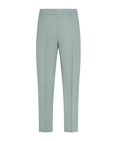 Seventy Ankle-length Carrot Trousers In Viscose Linen Crêpe
