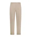 Seventy Ankle-length Trousers With Stretch Cotton Satin Cuff