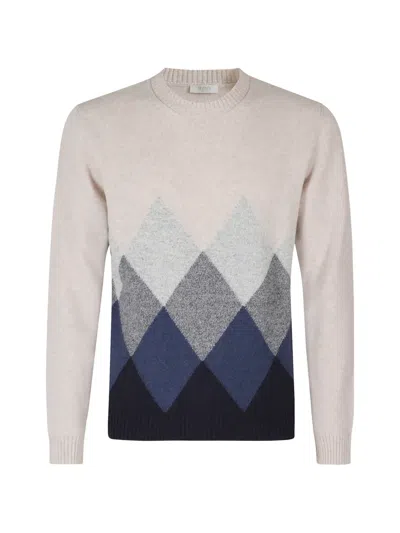 Seventy Argyle-pattern Crew-neck Sweater In Multi