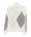 Seventy Argyle-pattern Roll-neck Sweater In Multi
