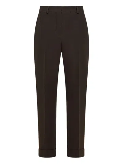 Seventy Back Welt Pocket Trousers In Brown