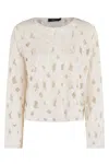 Seventy Knitted Tricot Embroidery Cut-out In White