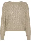 Seventy Button Textured Sweater In White