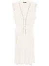 Seventy Bead-embellished Midi Dress In White