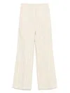 Seventy Cream Linen Blended Pinstriped Jacket
