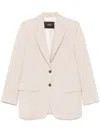 Seventy Beige Lightweight Melange Blazer In Multi