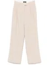 Seventy Lightweight Melange Trousers In Pink