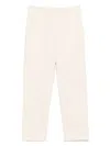 Seventy Cream Linen Blended Cotton Trousers