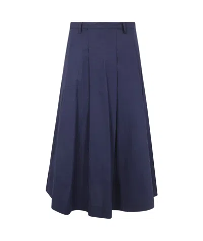 SEVENTY PLEAT-DETAIL SKIRT