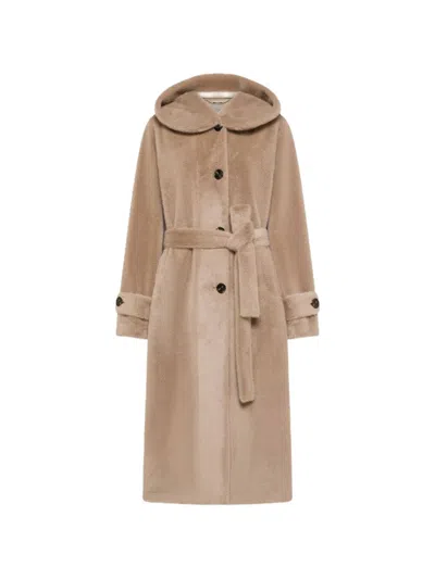 Seventy Belted Faux-fur Coat In Multi