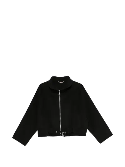 Seventy Jacke Mit Geripptem Kragen In Black
