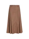 Seventy Belt-loop Skirt In Brown