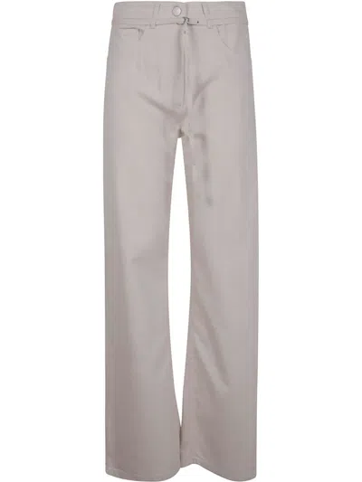 Seventy Belted Trousers In Cream