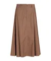 Seventy Belt-loop Skirt In Brown
