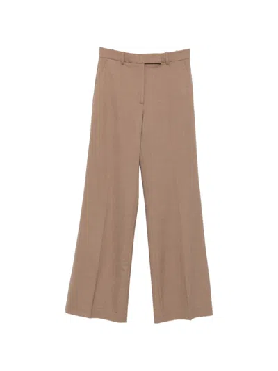 Seventy Belt-loops Tailored Trousers In Brown