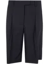 Seventy Bermuda Popeline Fine Cotone Stretch In Black