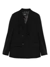 Seventy Double-breasted Blazer In Black