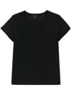 Seventy Round-neck Panelled T-shirt In Black