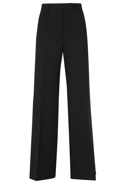 Seventy Black Straight-leg Wool-blend Formal Pants