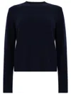 SEVENTY BLUE CREW NECK SWEATER IN WOOL AND CASHMERE