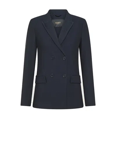 Seventy Blue Double Breasted Jacket