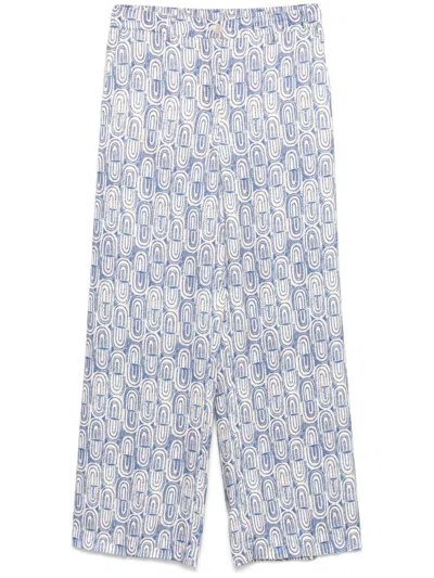 Seventy Blue Patterned Trousers