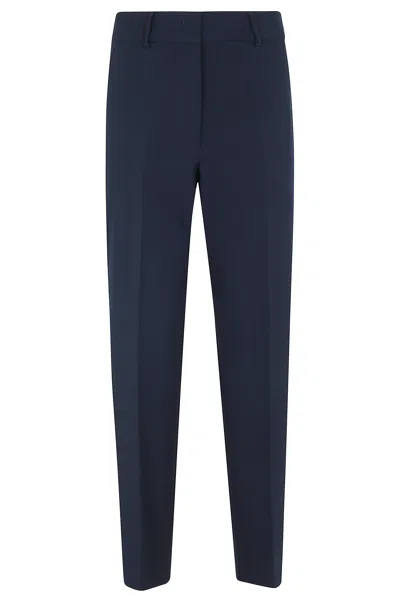 Seventy Blue Sartorial Belt-loops Polyester Straight-leg Pants