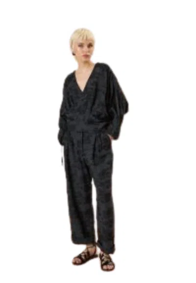 Seventy Blue Woman  Crossed In Black