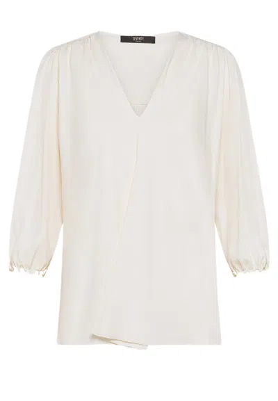 Seventy Blusa  3/4 Sleeve In Neutral
