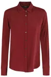 Seventy Bordeaux Long-sleeved Shirt With Regular Collar In Red