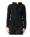 Seventy Bow Shirt In Black