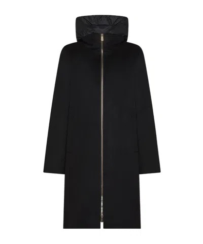 Seventy Broadcloth And Nylon Jacket In Brown