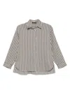 Seventy Stripes Shirt With Long Sleeves In Brown