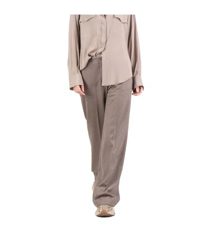 Seventy Button-fastening Trousers In Neutral